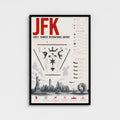 Planes Gone Wrong - JFK Airport Blueprint Poster