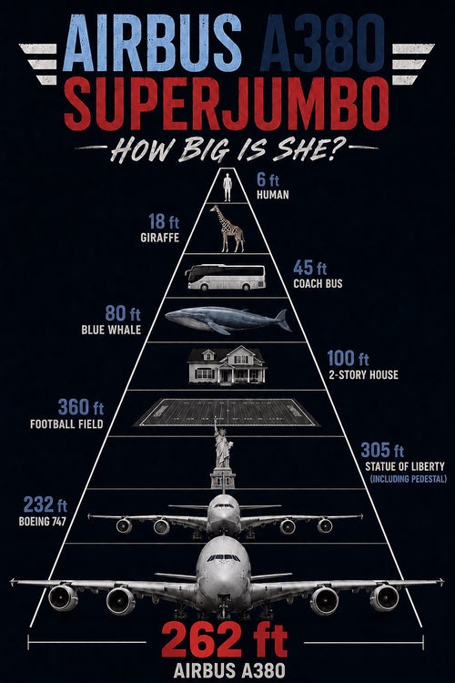 A380 Superjumbo - How Big is She?