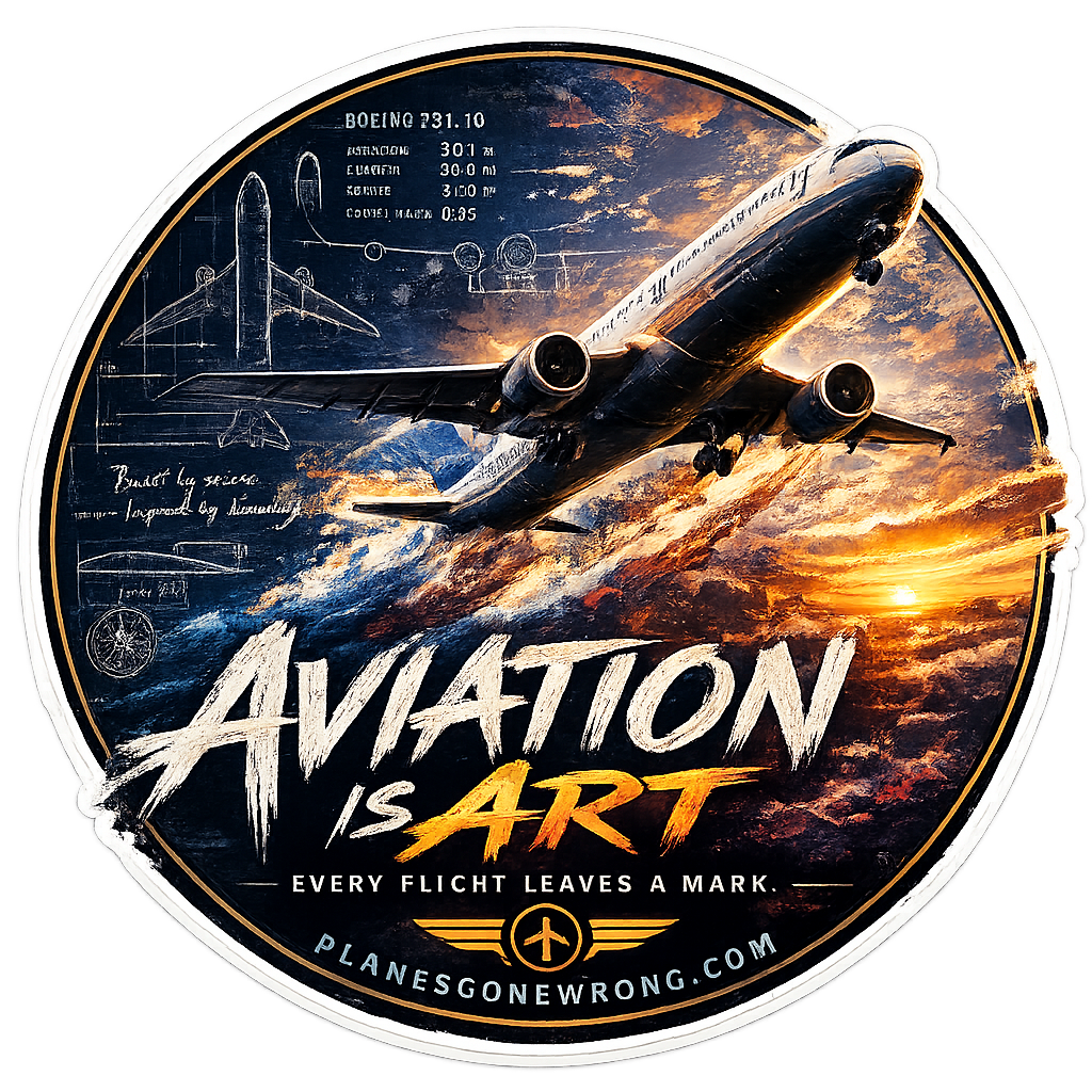 Planes Gone Wrong - Aviation Is Art Sticker