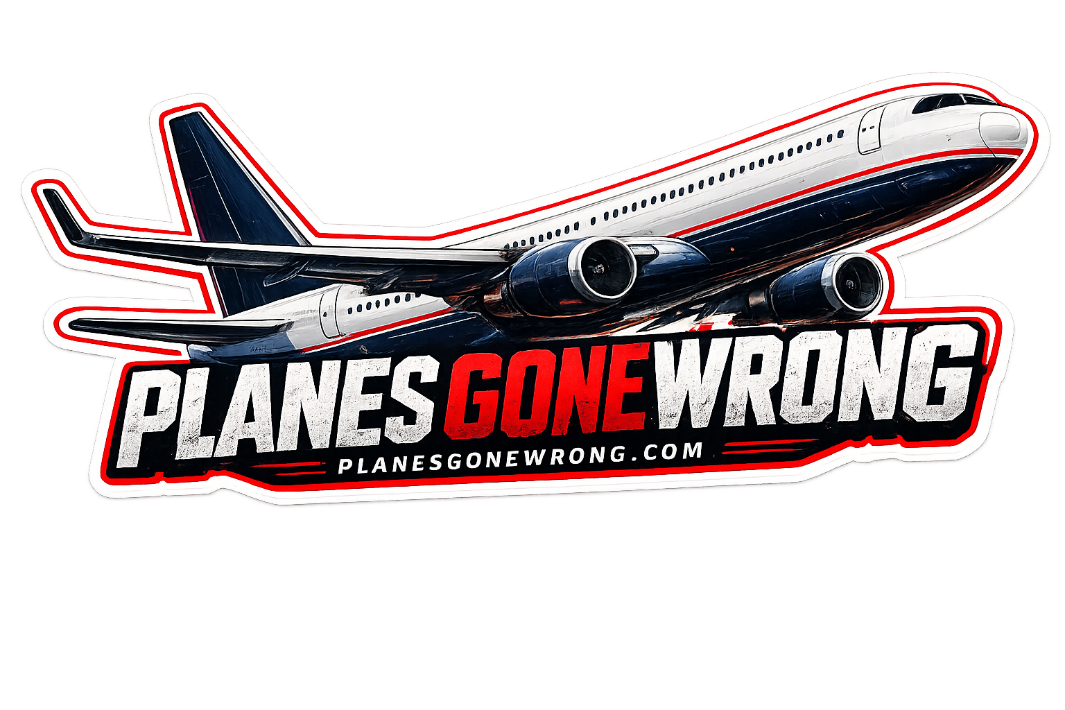 Planes Gone Wrong — Logo Sticker