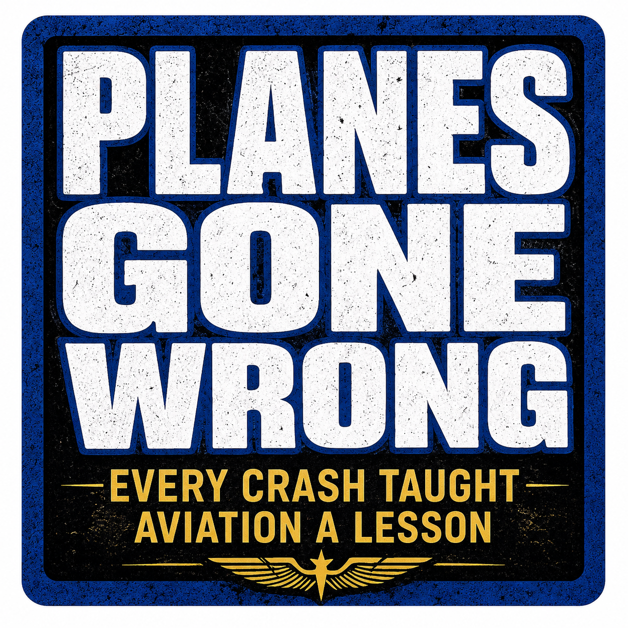Planes Gone Wrong Logo Sticker